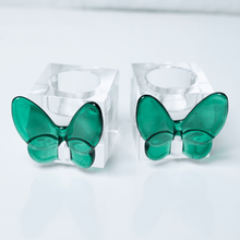 Load image into Gallery viewer, Emerald Green Butterfly Tealight
