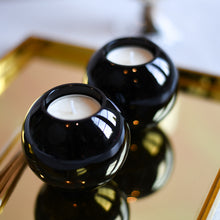 Load image into Gallery viewer, Black Ball Tealight holders
