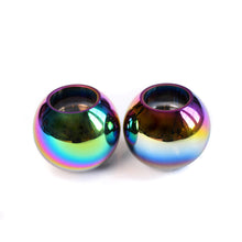 Load image into Gallery viewer, Black Irredecent Ball Tealight
