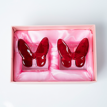 Load image into Gallery viewer, Burgundy Butterfly Tealight
